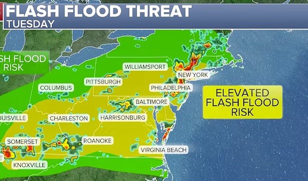 Tornado Watch Issued from Delaware to New York as Severe Storms Threaten Millions