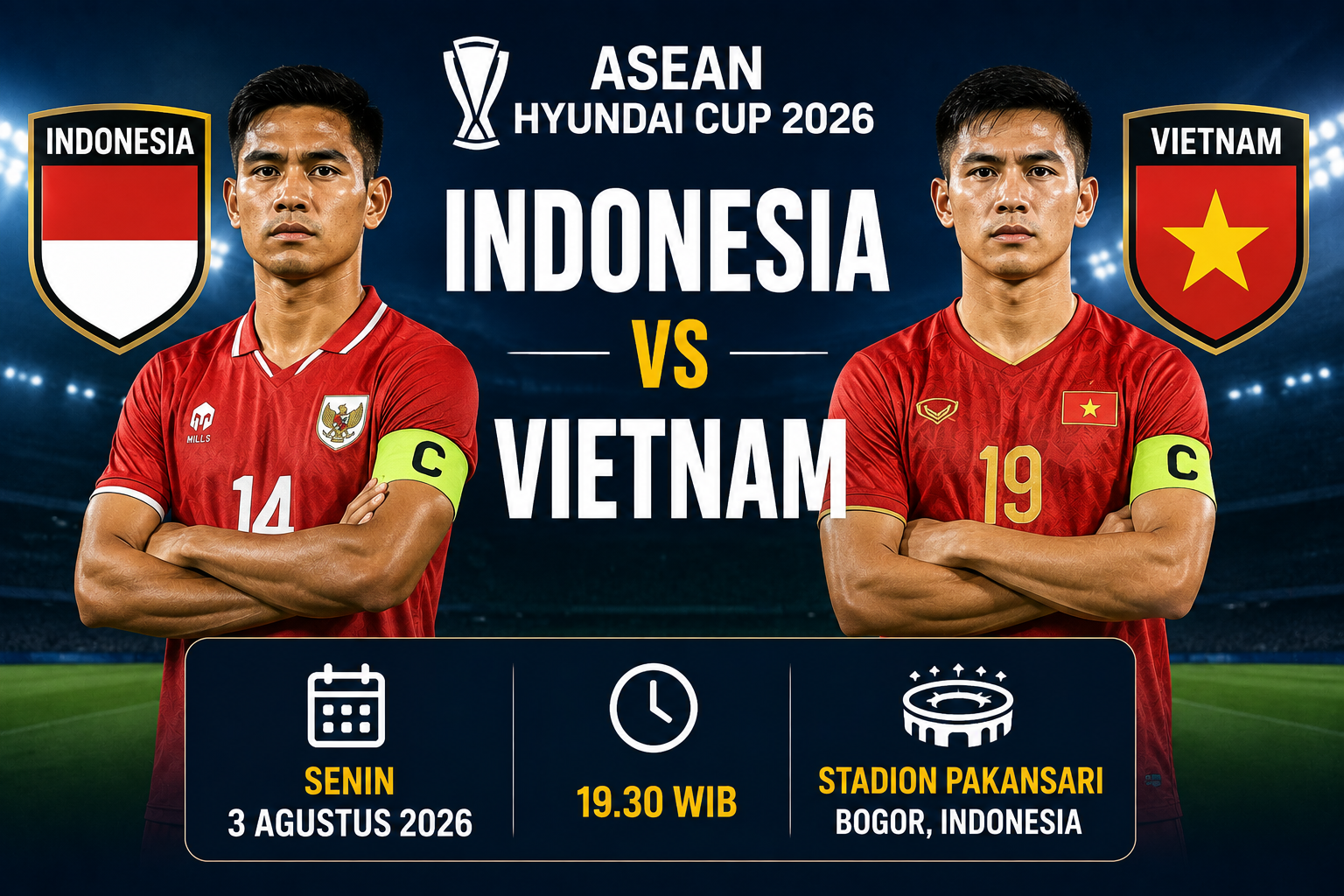 Prediksi Bola Indonesia vs Vietnam Senin 3 Agustus 2026