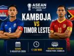 Prediksi Bola Kamboja vs Timor Leste Senin, 3 Agustus 2026